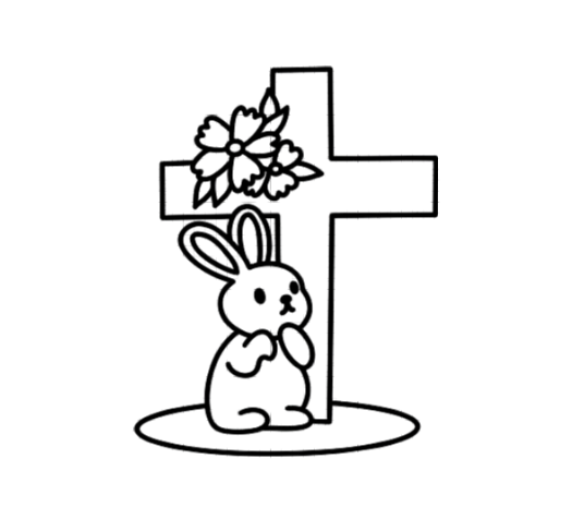 Bunny and Cross Painting Kit