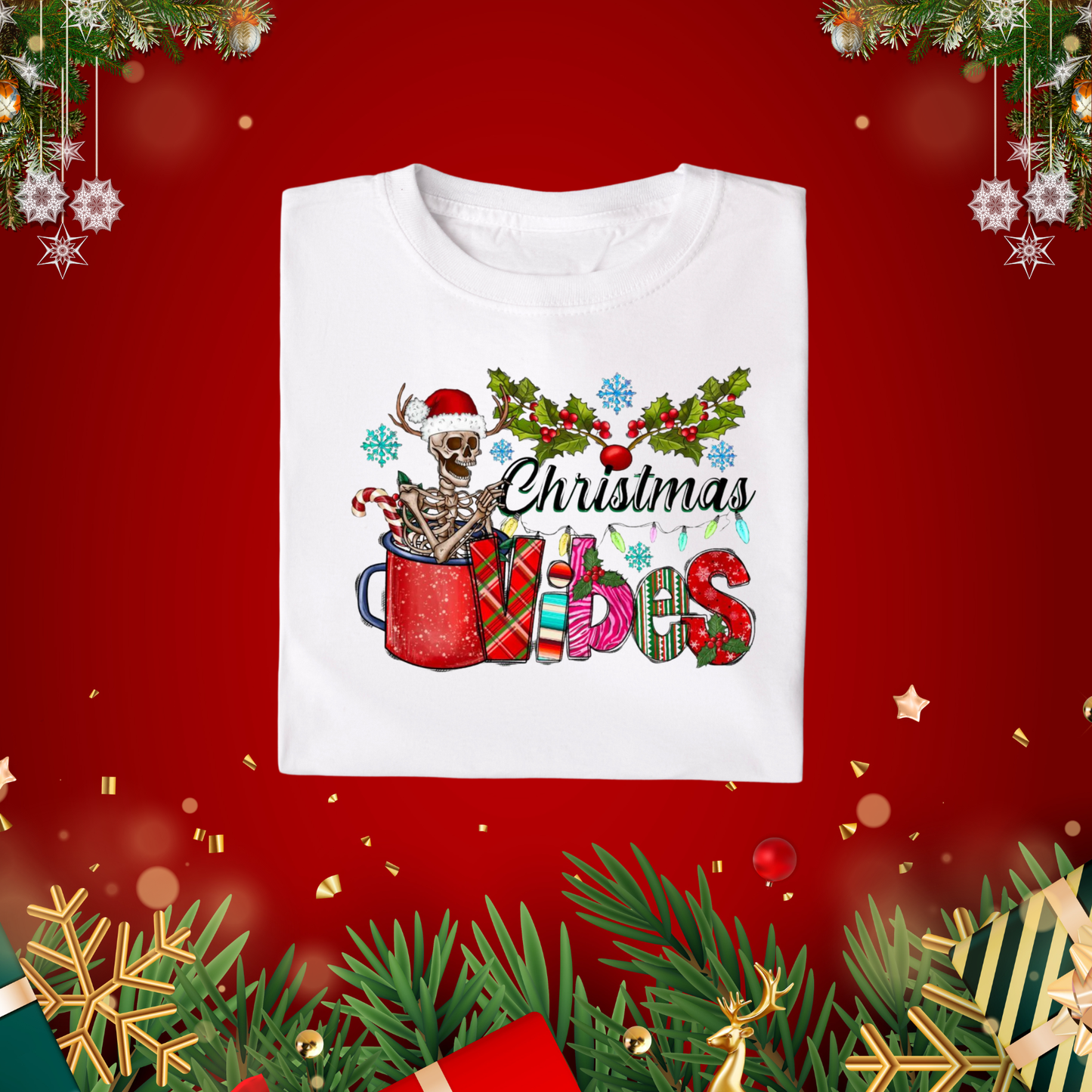 Skeleton Christmas Vibes