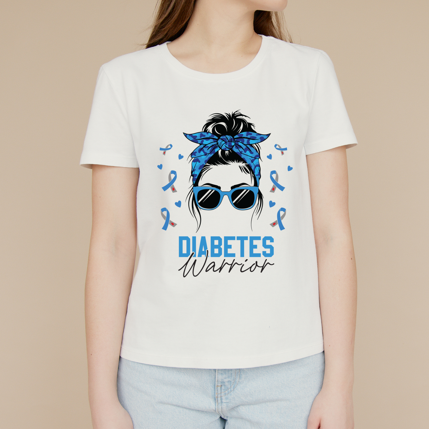 Diabetes Warrior Messy Bun