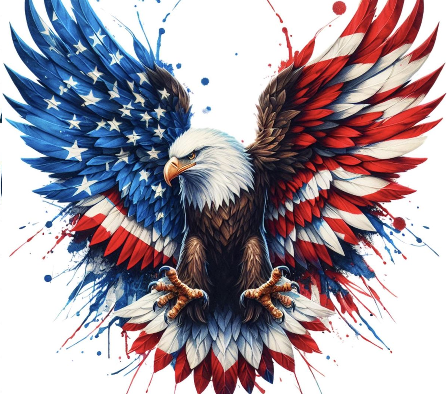 Eagle with Flag Wings 20 oz. Tumbler