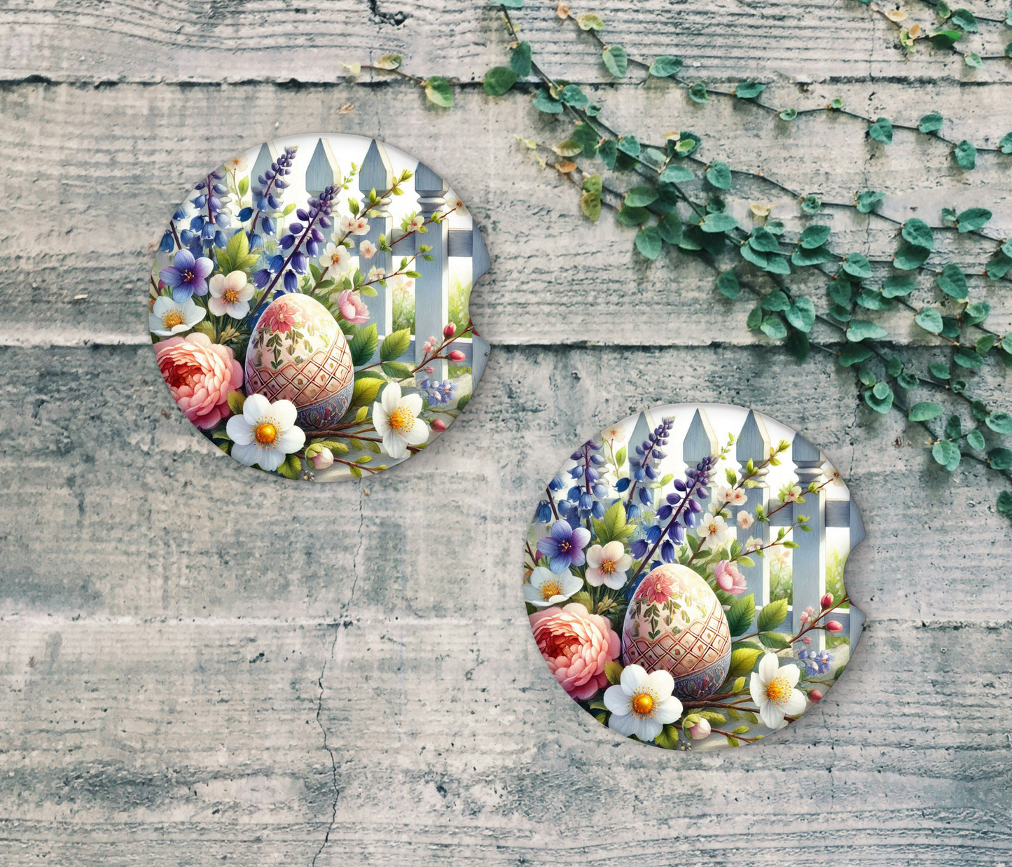 Egg, Flowers, and Fence Car Coaster