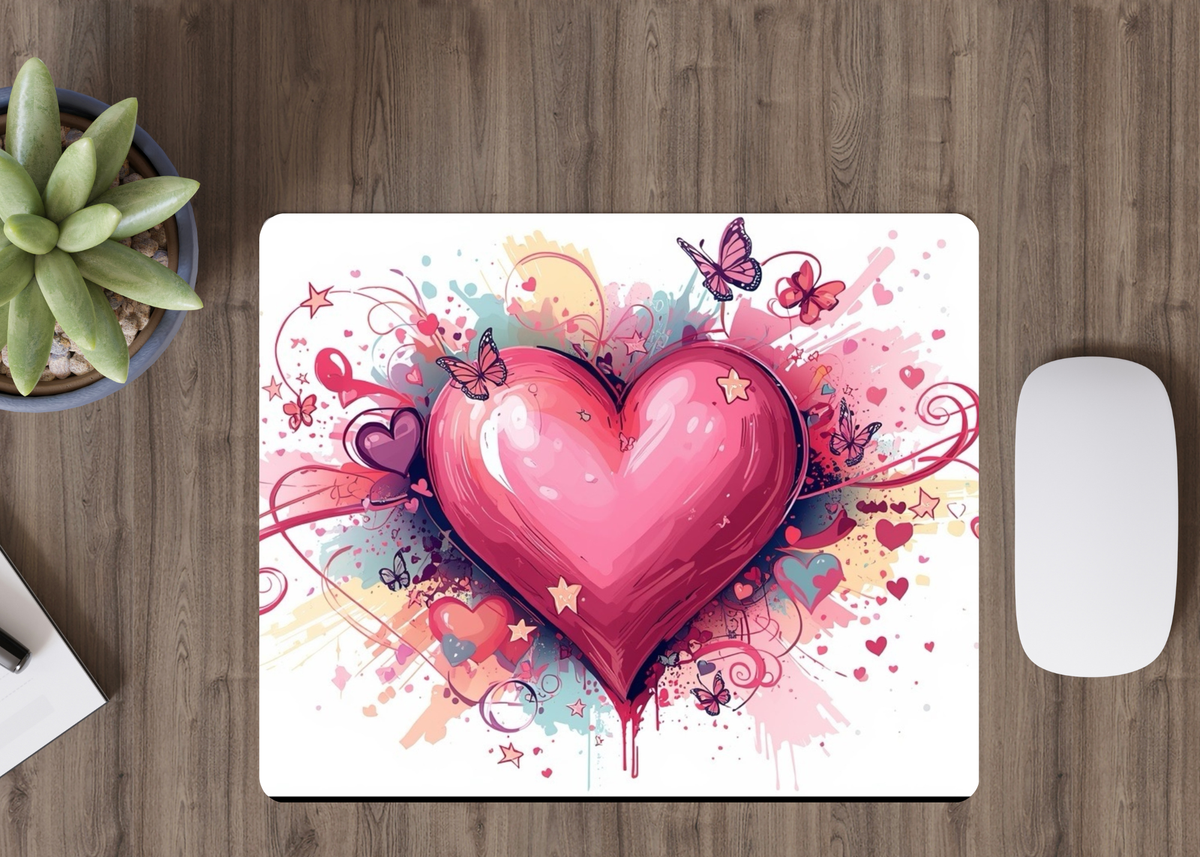 Graffiti Heart with Butterflies