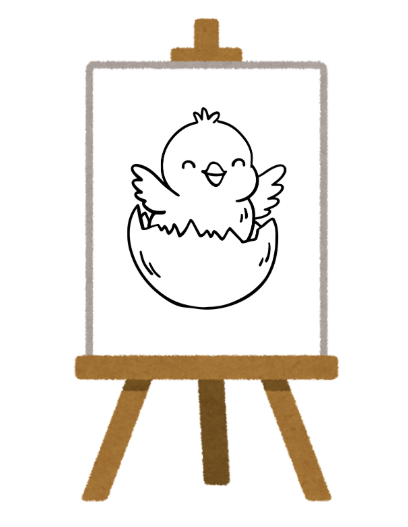 5x7 Happy Chick in Egg Painting Kit