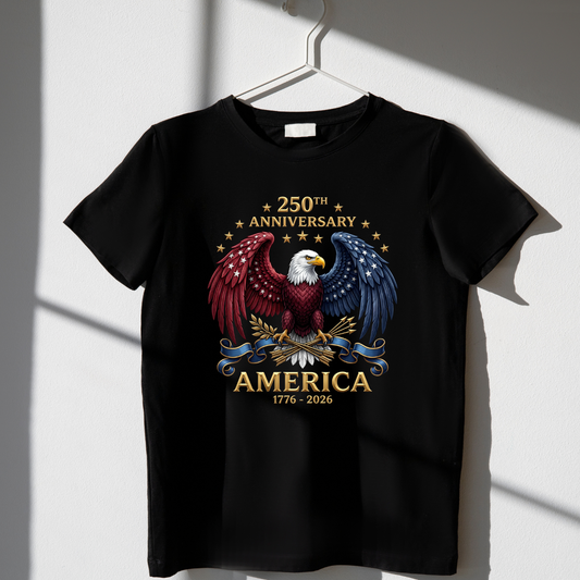 250th Eagle with Red and Blue Wings Shirt - Toddler/Youth