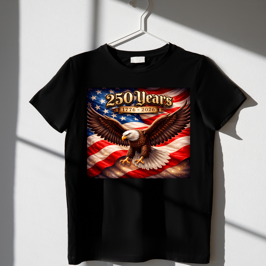 250th Anniversary Eagle and Flag Shirt - Toddler/Youth