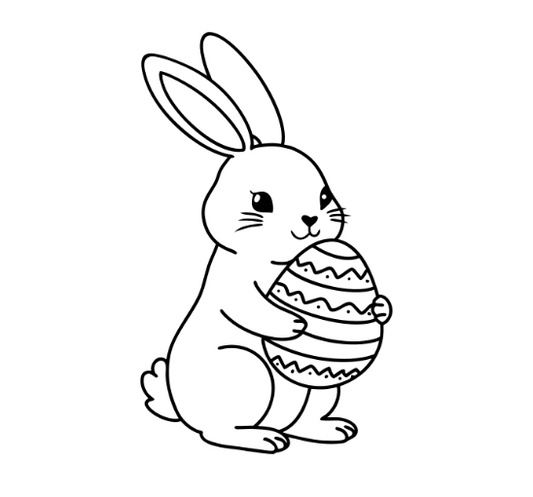 Bunny Holding Egg Painting Kit
