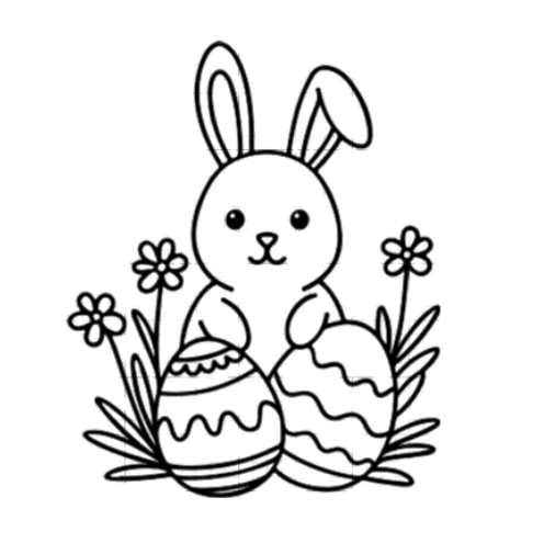 Bunny and Eggs Painting Kit