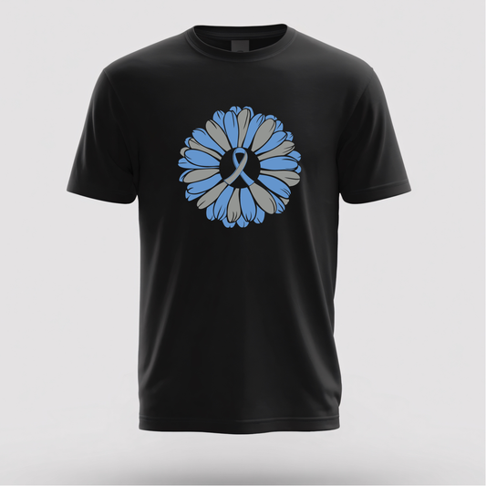 Diabetes Awareness Flower with Ribbon