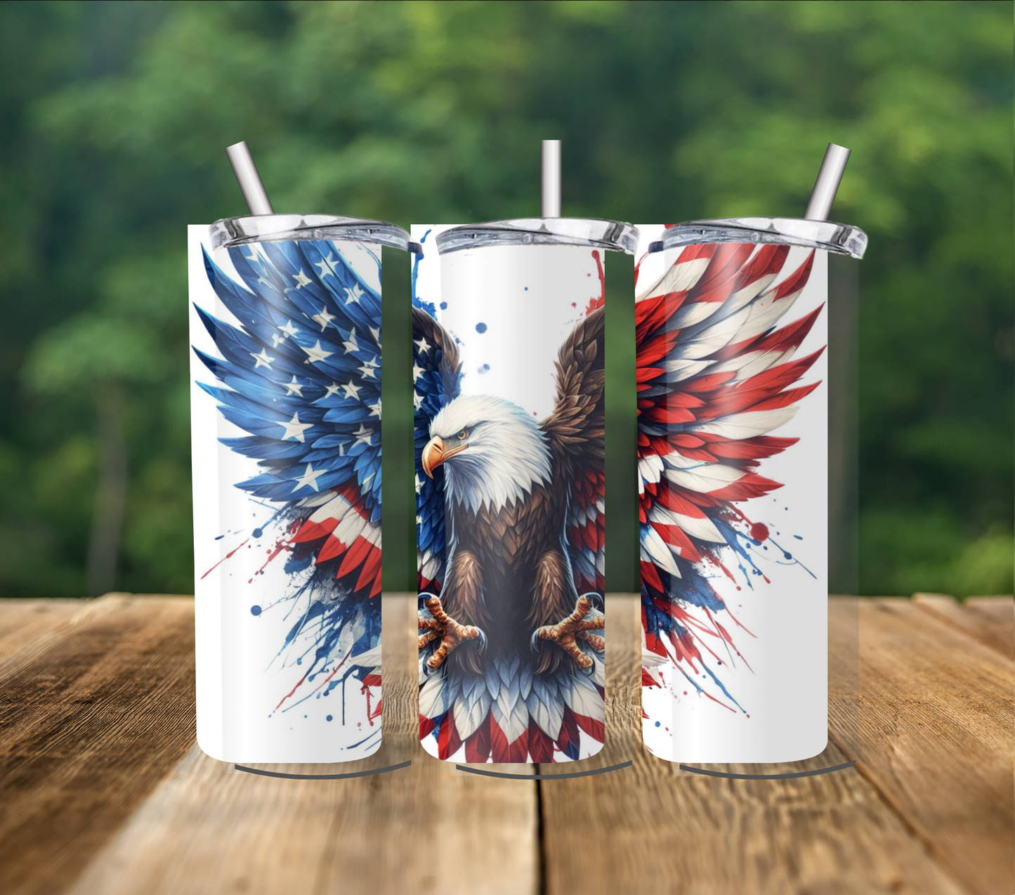 Eagle with Flag Wings 20 oz. Tumbler