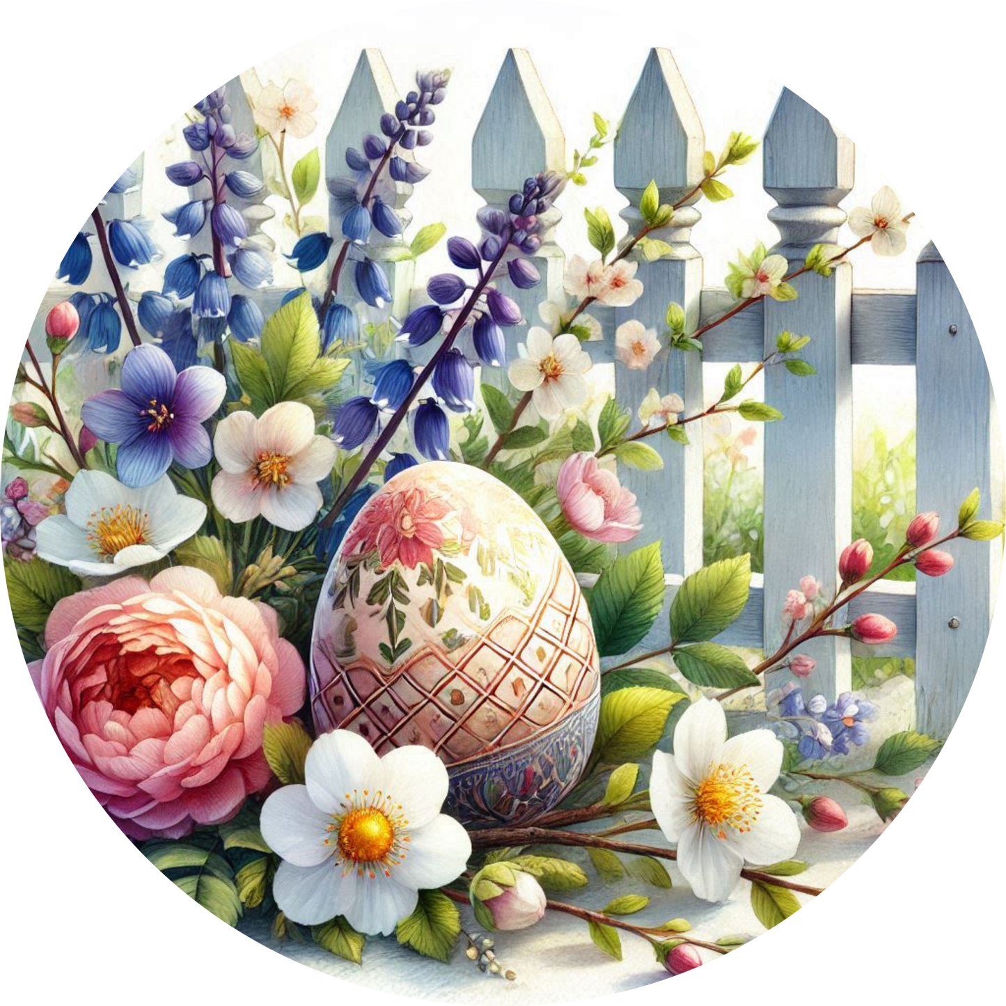 Egg, Flowers, and Fence Car Coaster