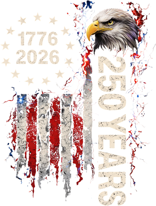 250th - Flag, 13 Stars, and Eagle Head - Adult