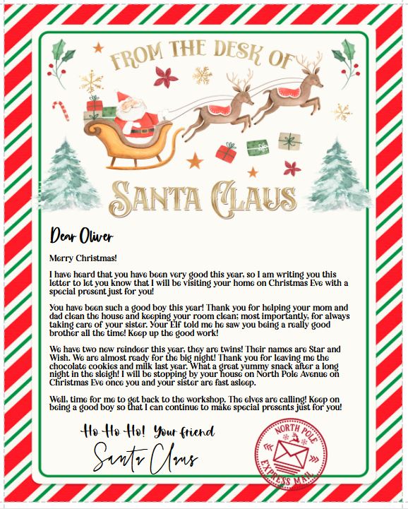 Customizable Santa Letter Bundle