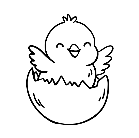 5x7 Happy Chick in Egg Painting Kit