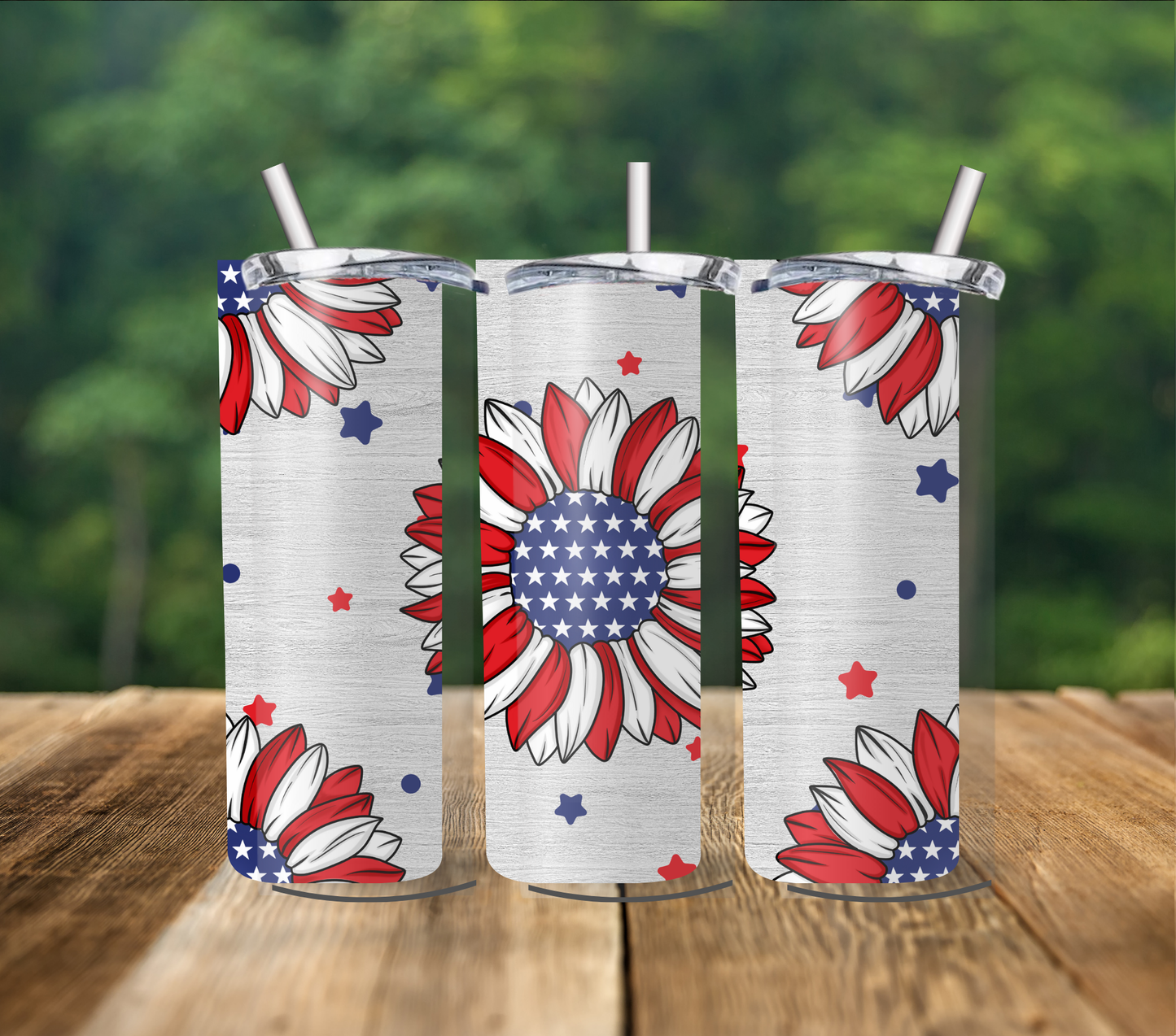 Patriotic Flower 20 oz. Tumbler