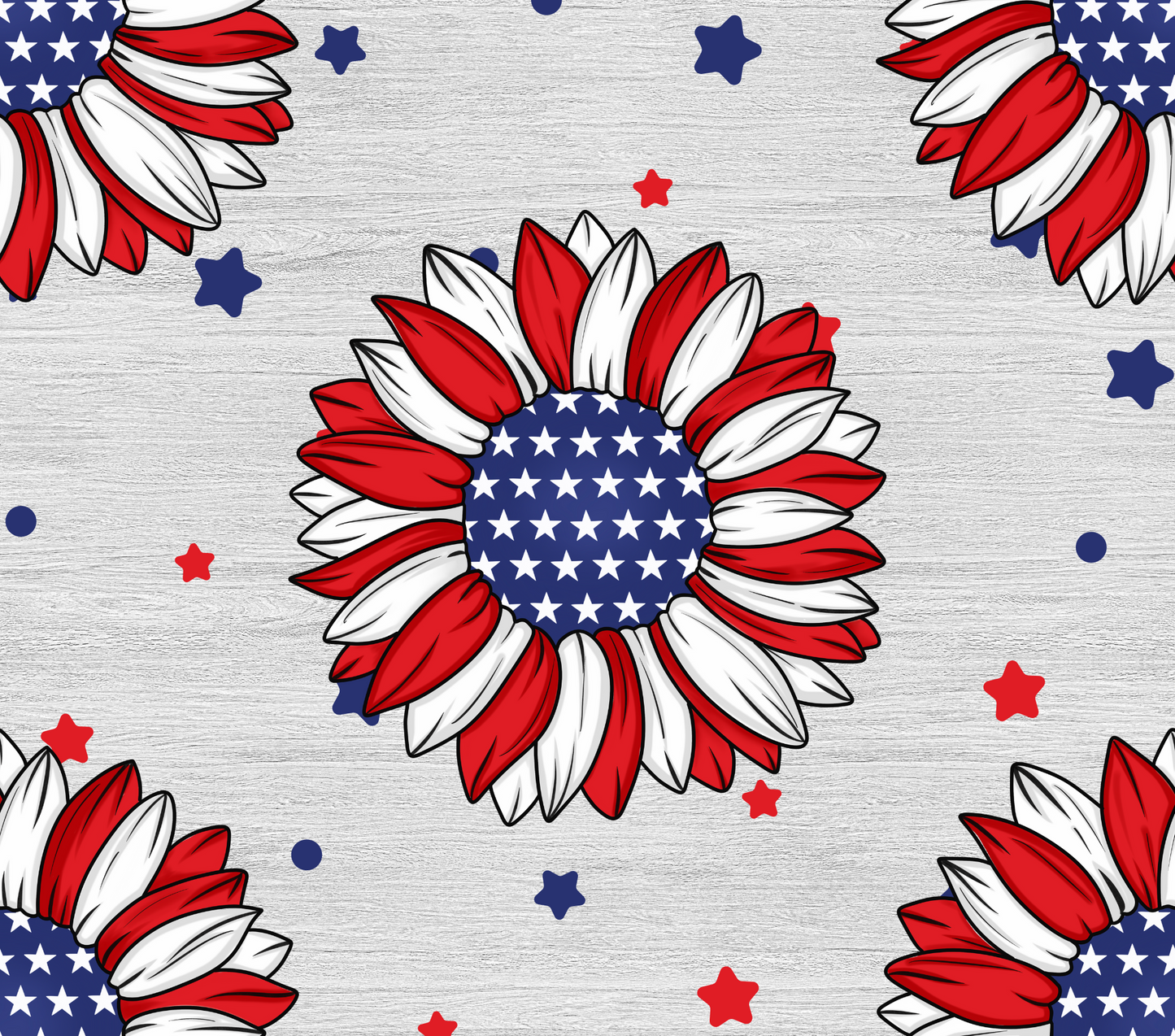 Patriotic Flower 20 oz. Tumbler