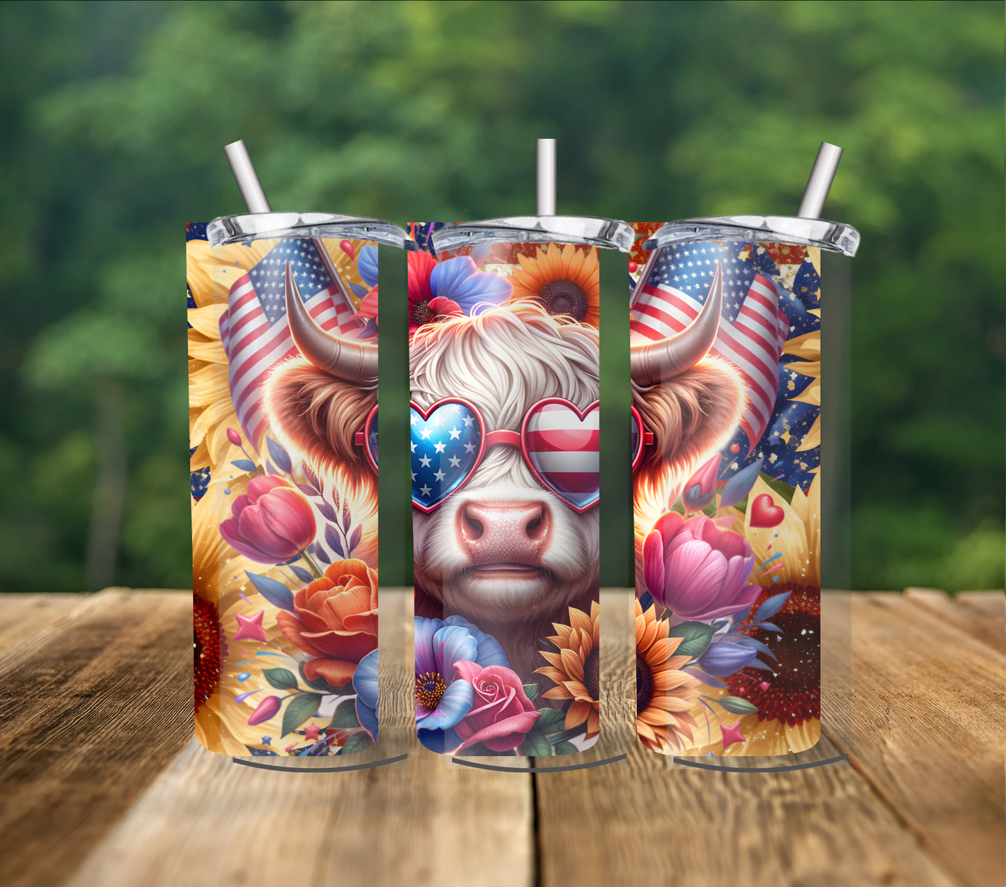 Patritic Highland Cow 20 oz. Tumbler
