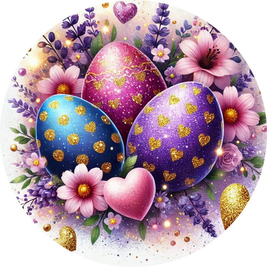 Sparkly Purple Egg Car Coaster